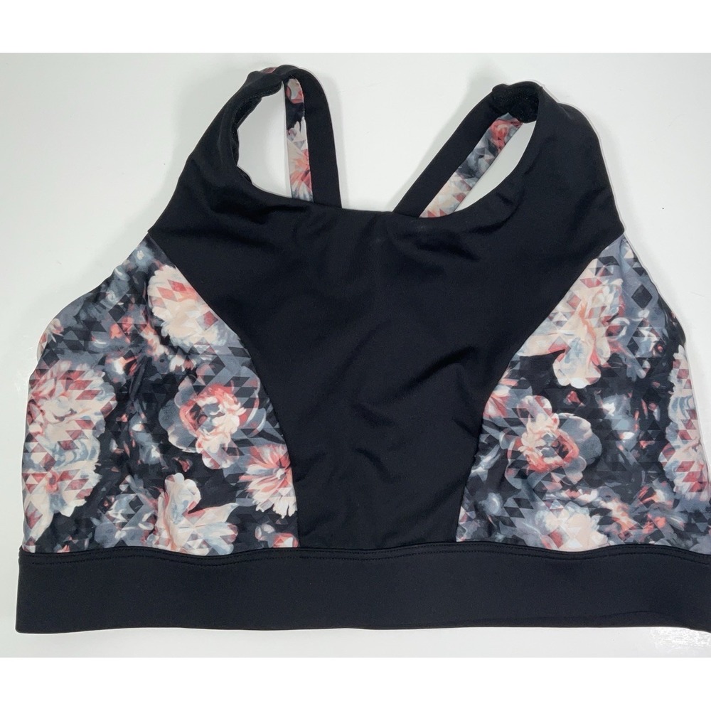 NWOT Women's‎ TYR Amira High Neck Swim Top Sports Bra - Botanical - Plus 1X